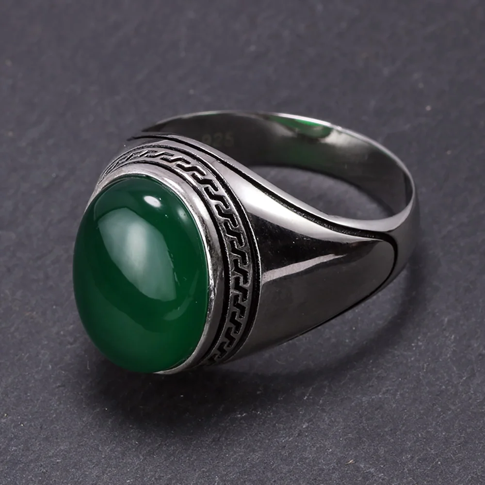 Гарантированное Серебро s925 мужское кольца простые конструкции турецкое кольцо