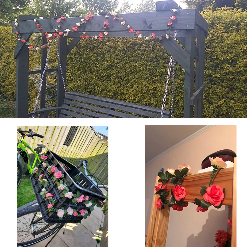 Осенняя Свадебная гирлянда из искусственных цветов 250 см | Дом и сад