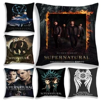 tv supernatural pillowcase dean winchester custom decorative childs play square zippered pillow cover satin soft fabric