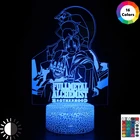 Аниме, цельнометаллическая фигурка алхимика, лампа манга, декор для комнаты, RGB, ночник, подарок для детей, Рождество, день рождения, необычный светильник со светодиодный подсветкой