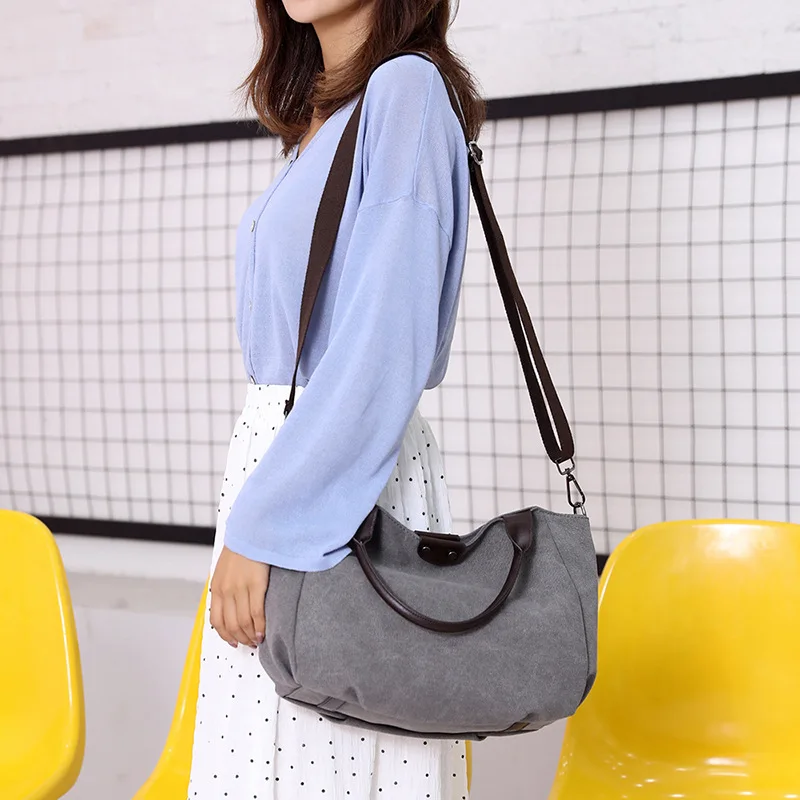 Повседневные женские холщовые сумки новинка 2019 Большая вместительная