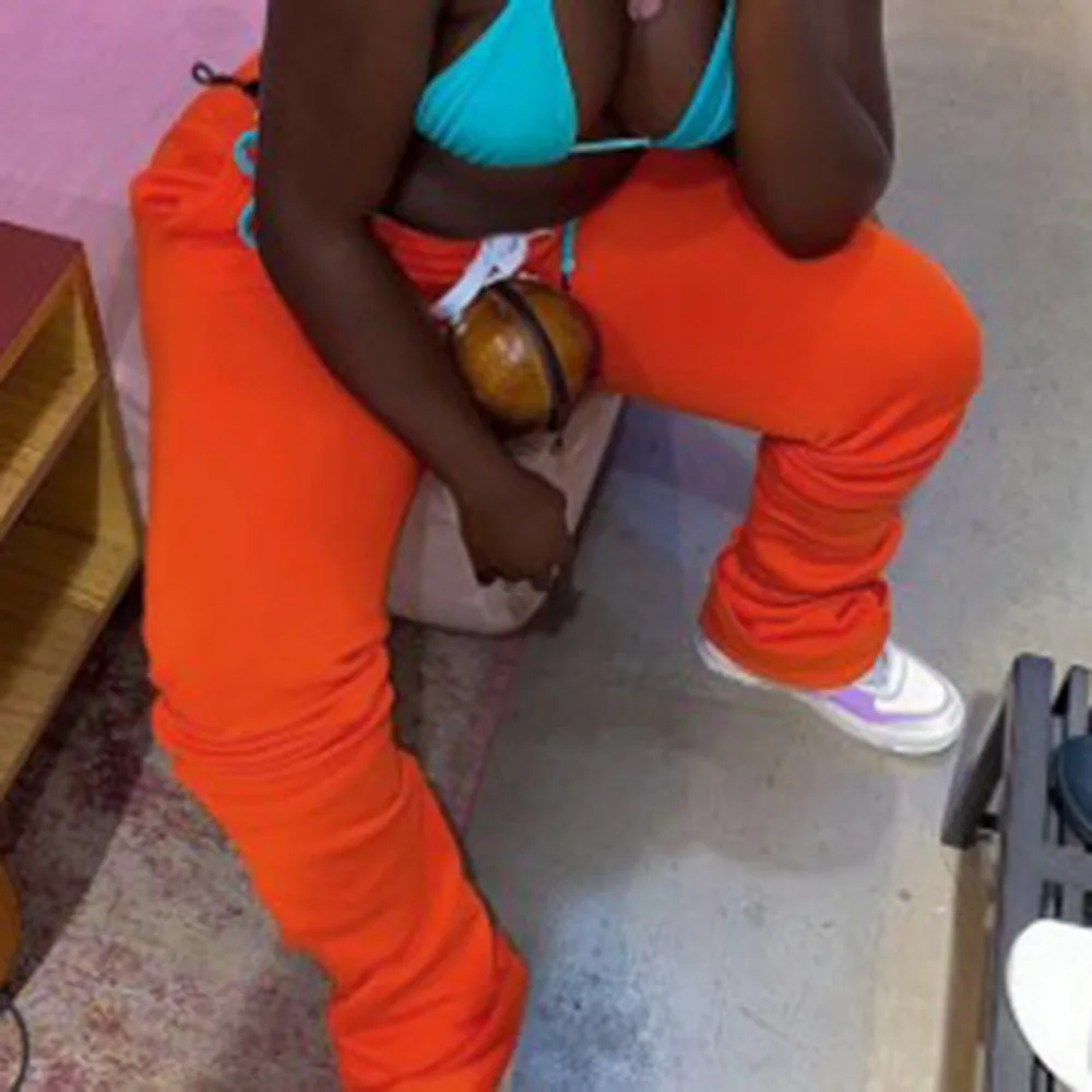 

Fashion Street Style Stacked Sweatpants for Women Casual Drawstring Pants Spring Fall Long Stacke Y2k Trousers Harajuku Leggings