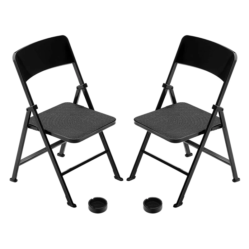 

1/6 Folding Mini Chair Dolls Folding Chair Playsets Miniature Furniture Toy Folding Doll Chairs Decoration