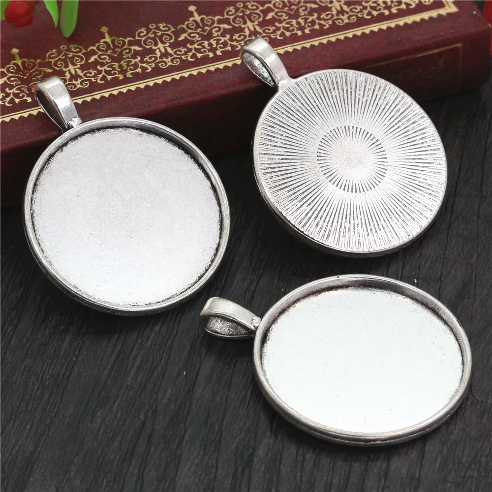 5 шт./лот 30 мм Внутренний размер 4 цвета покрытый классический стиль кабошон