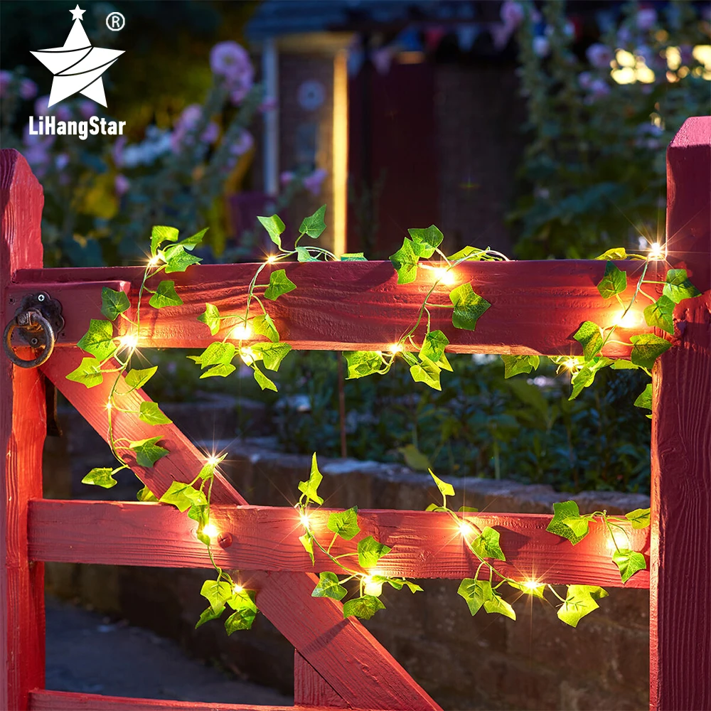 

LED Garland Fairy Lights String Solar Battery-powered Rattan Lights Wedding Decoration Dining Table Christmas Family Party