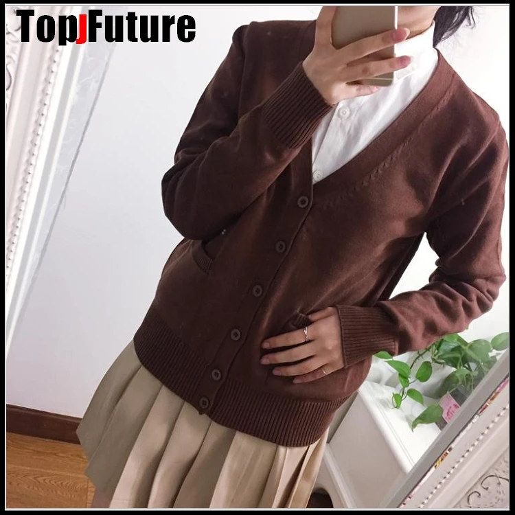 Толстый весенний Косплей 2020 школьная форма свитер для девочек женская вязаная