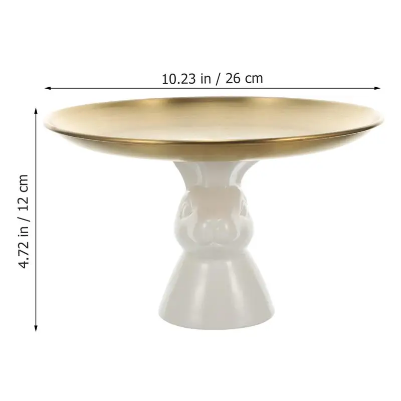 

8/10 Inches Jewelry Display Stand Cartoon Rabbit Jewelry Storage Tray Necklace Rings Holder