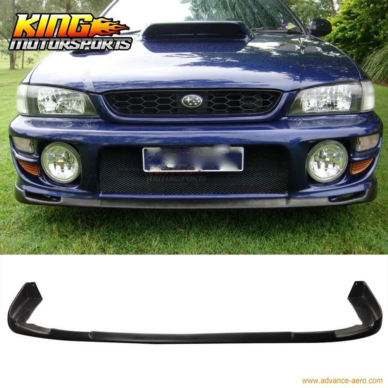 Подходит 1997 01 Subaru Impreza WRX Sti передний бампер спойлер Неокрашенный Черный уретана