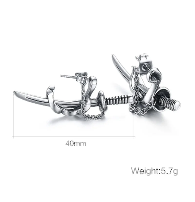 Новейший мужской самурайский изогнутый тонкий маленький Ретро нож пирсинг