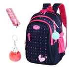 Школьные ранцы для девочек, Детский рюкзак для учеников начальной школы с принтом звезд, детские сумки для учебников
