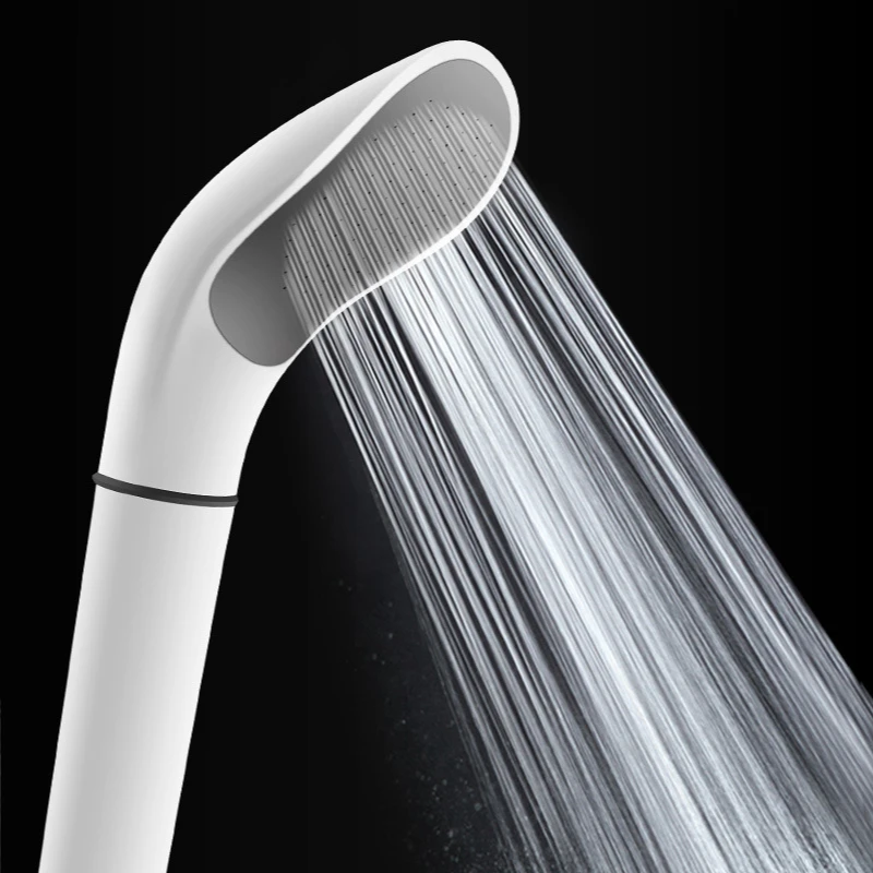 

Shower Pressurization Shower Detachable Anti Blocking Toilet Hand-Held Nozzle White Curved Water Heater Shower Faucet