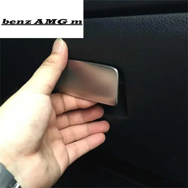 

Автомобильная коробка для перчаток, ручка, декоративная накладка, наклейка, отделка для Mercedes Benz GLA X156 CLA C117 W117 A, аксессуары для интерьера клас...