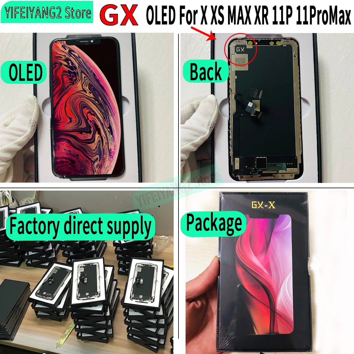 

100% GX AMOLED For iPhone XS Display XSMAX XR 11 OLED Best GX Hard OLED For iPhone X LCD Screen AMOLED Digitizer Assembly