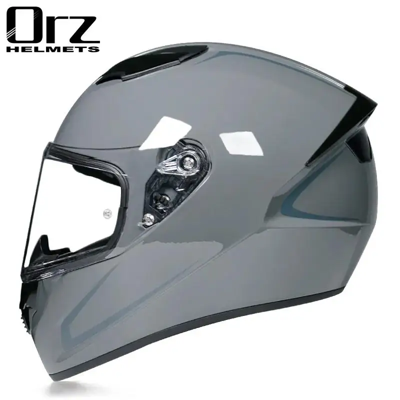 Мотоциклетный шлем гоночный на все лицо унисекс сертификация DOT мотоциклетный |