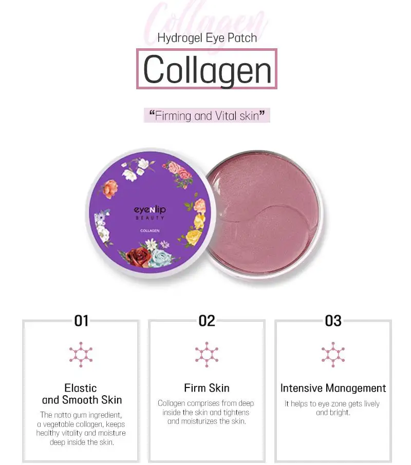 

EYENLIP Hydrogel Eye Patch 60pcs Face Care Collagen Eye Mask Anti Aging Eye Bags Dark Circles Moisturizing Mask Korea Cosmetics
