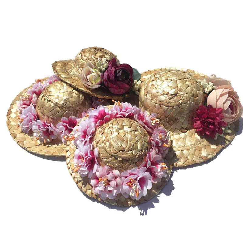 Пляжная шляпа для домашних животных летняя соломенная от солнца собак Гавайский