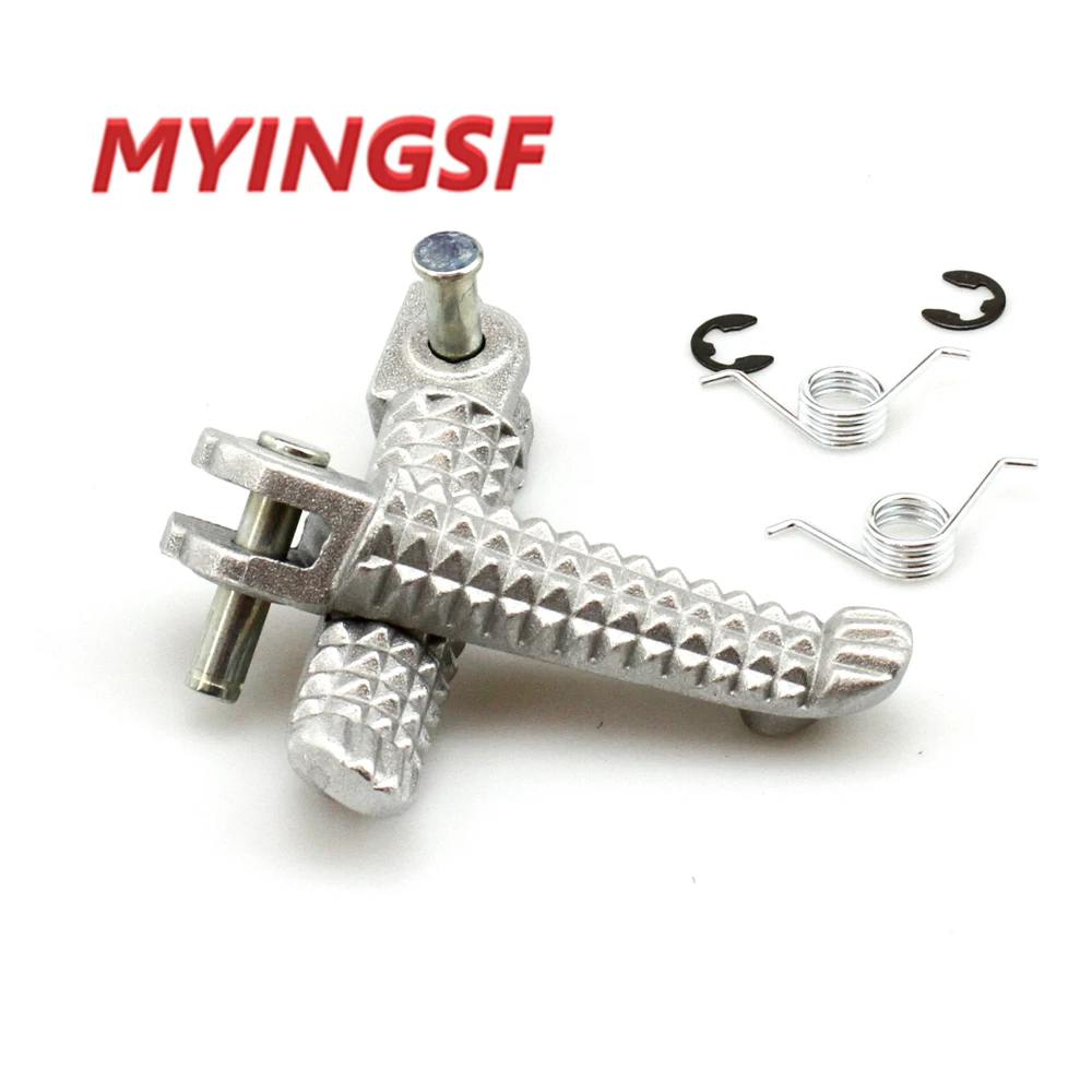 

1 Pair Motorcycle Front Footpeg Foot Rest Pegs Silver For Yamaha YZF R1 R1M R6 MT-01 MT-03 FZ-03 MT-07 MT-09 YZF600 YZF1000