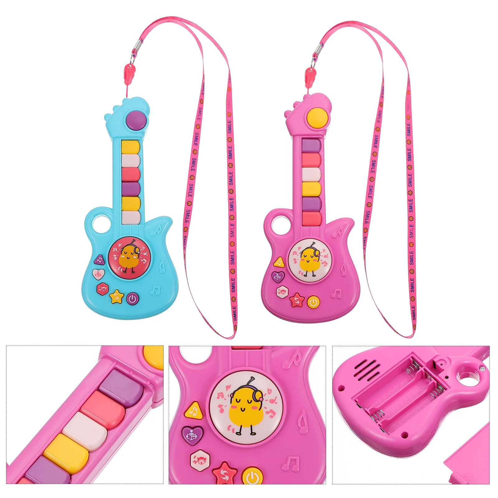 

2PCS Electric Plaything Musical Instruments Guitar Plaything (Random Style)