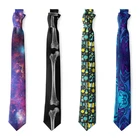 Модные мужские галстуки с принтом математических символов и скелета забавные тонкие 8 см тонкие высококачественные нейлоновые галстуки мужские галстуки для вечерние и ужина