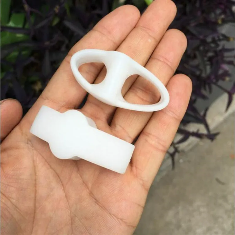 1 пара силиконовые два отверстия разделитель для пальцев ноги гелевые носки Thumb