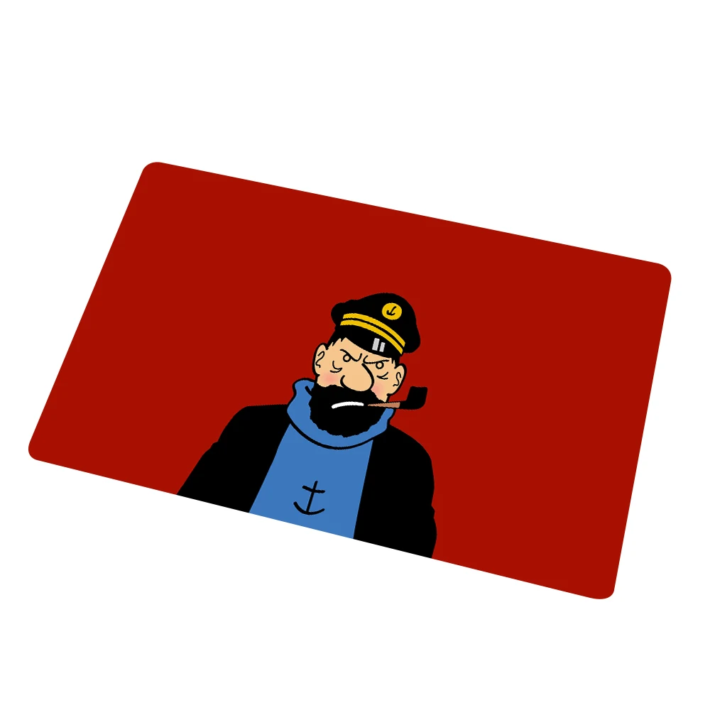Мультяшный коврик Tintin Приключения автомобиля лошади Ностальгический домашний