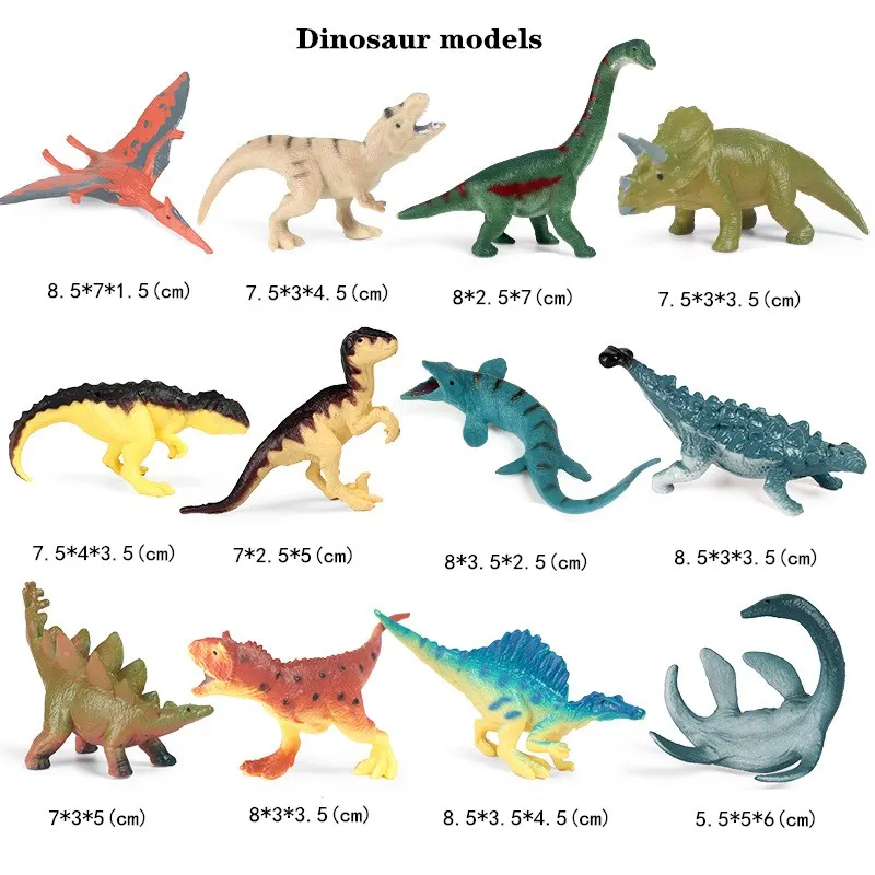 12 шт./компл. мини модель динозавра/океана подарки для раннего развития детские