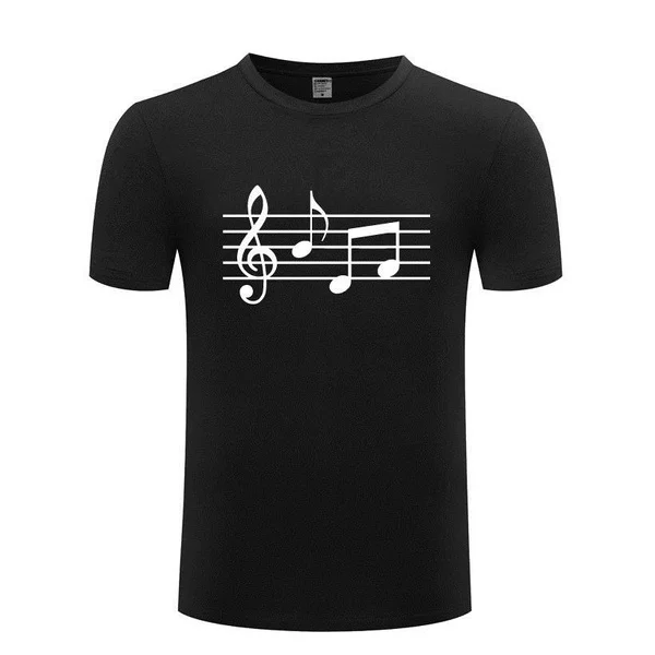 

Men's Short Sleeve Music T-shirt MUSIC NOTES