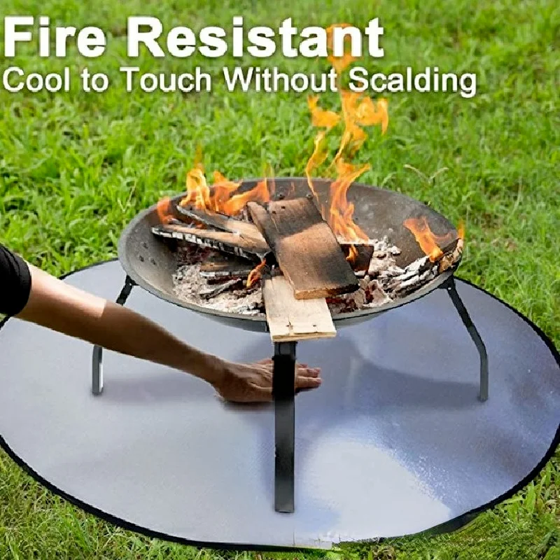 

BBQ Grill Mat Outdoor Fireproof Environmental Protection Barbecue Mat BBQ Grill Oven Floor Mat Camping Tool Reusable