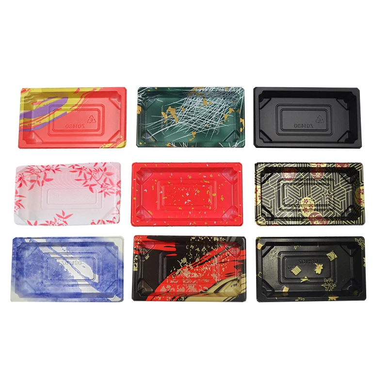 50 упаковок коробка для суши одноразовый поднос еды тарелка торта с крышкой. | Дом