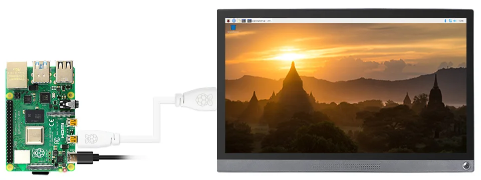 Официальный кабель Raspberry Pi micro HDMI для стандартного предназначенный компьютера