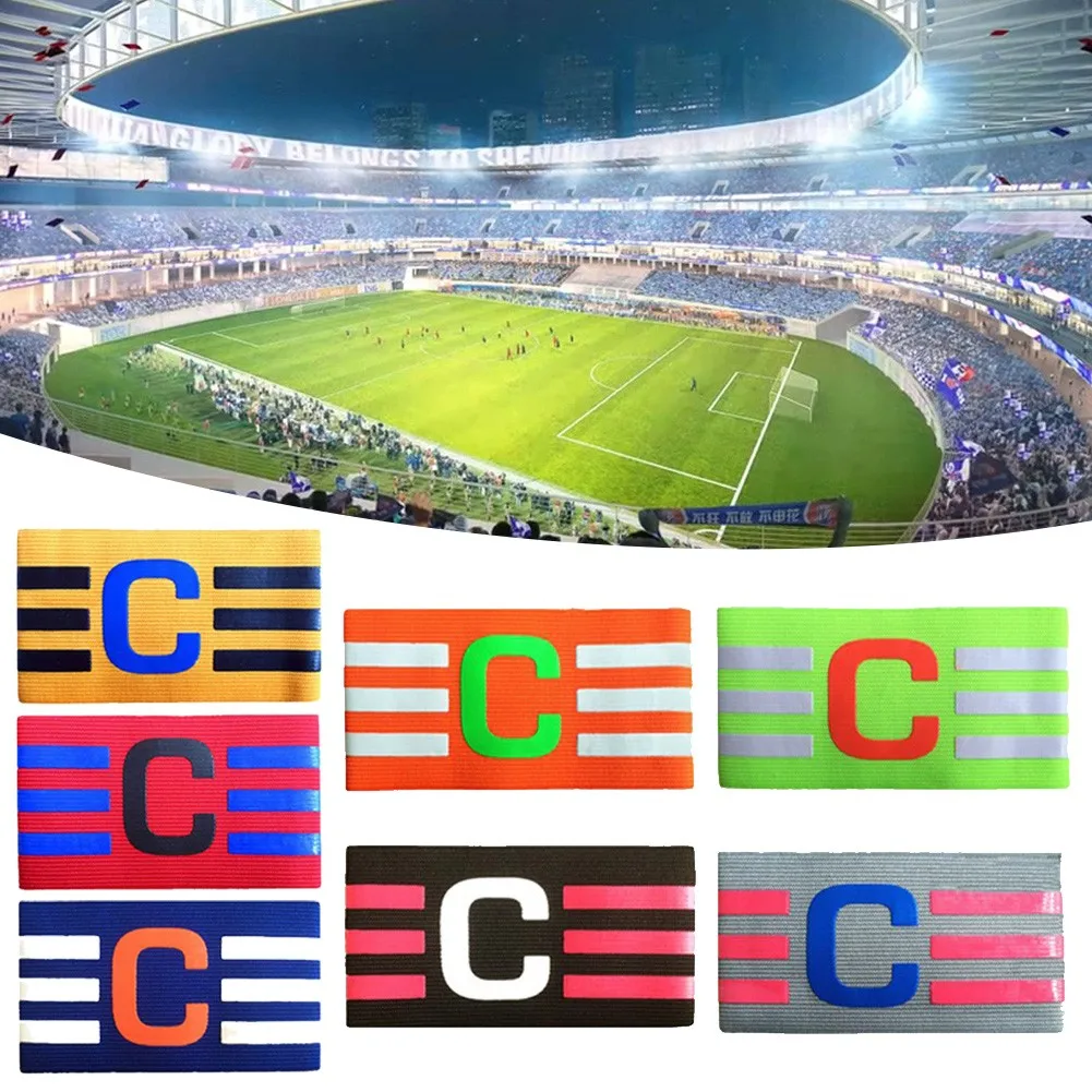 

Лидер продаж! Профессиональная футбольная повязка, регулируемая футбольная повязка, Спортивная Люминесцентная повязка на руку капитана, п...