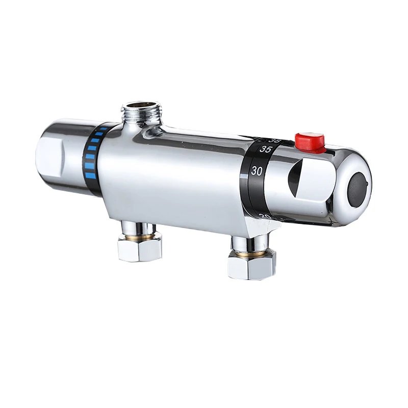 Термостатический смеситель для душа с контролем температуры настенный кран |