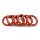 5 шт. толщина 3 мм Красное Силиконовое уплотнительное кольцо OD 10-70 мм пищевое уплотнительное кольцо-35 -200  водонепроницаемое и изолированное