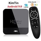 H96 мини H8 Смарт ТВ приставка Android 9,0 TV Box 2,4 г5G Wi-Fi BT4.0, 2 Гб оперативной памяти, 16 Гб встроенной памяти, 4K Youtube медиаплеер Google Play Декодер каналов кабельного телевидения 1 ГБ 8 ГБ