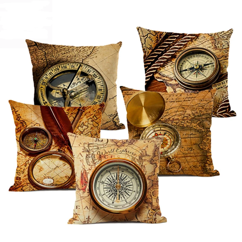 Высококачественный чехол для подушки индивидуальный дизайн навигационный