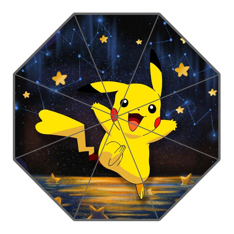 13 P# Pikachu Pokemon Зонт с индивидуальным принтом складной зонт от солнца и дождя для путешествий неавтоматический декоративный зонт высокого качества - Цвет: 13
