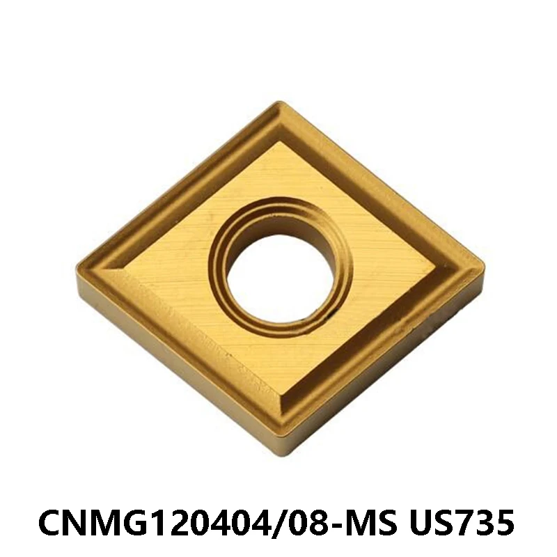 

Original Turning Tool CNMG120404-MS CNMG120408-MS US735 CNMG 120404 120408 for Stainless Steel CNC Carbide Inserts