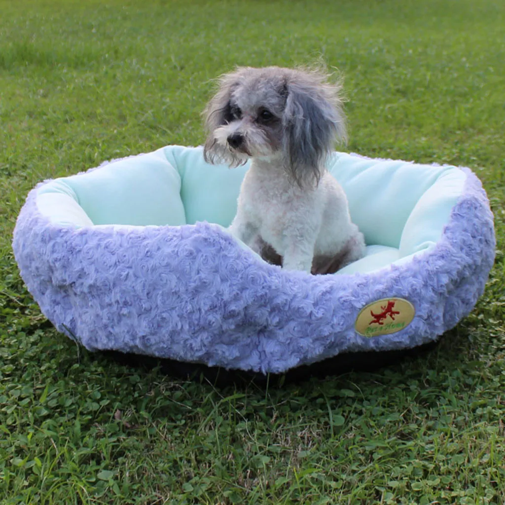 Удобная кровать любимчика плюшевые будка для собак одеяло собаки питомца мусора