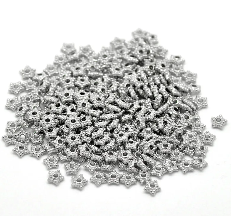 DoreenBeads цинковая металлическая фотосессия звезда серебряный цвет около 6 мм (2/8