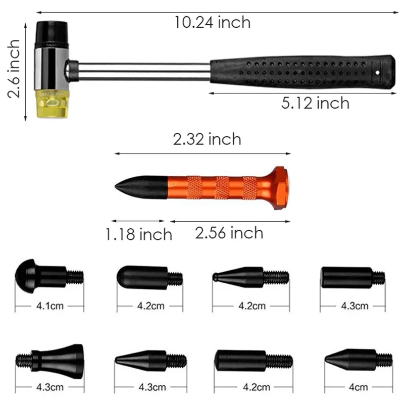 10 шт. набор инструментов для удаления вмятин без покраски кузова автомобиля| |