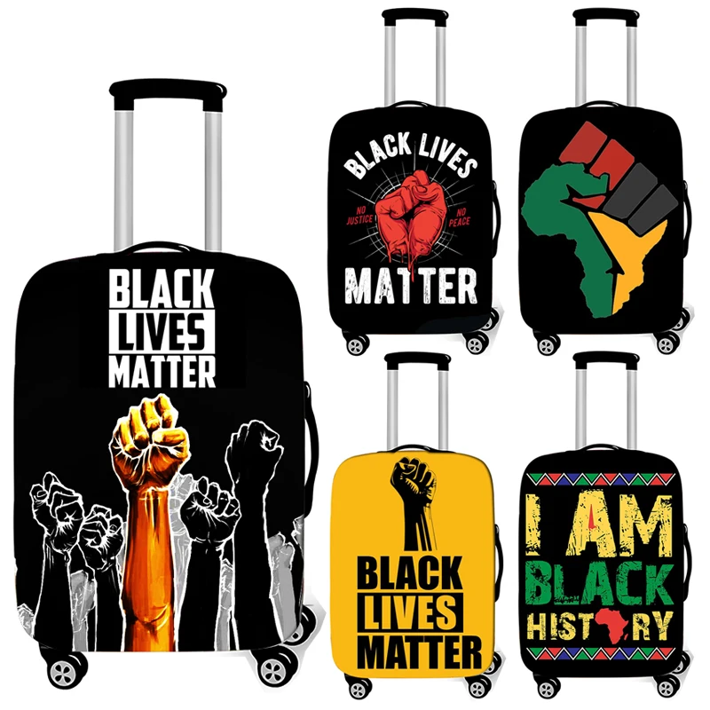 Черные Защитные чехлы для чемоданов аксессуары путешествий на колесиках с