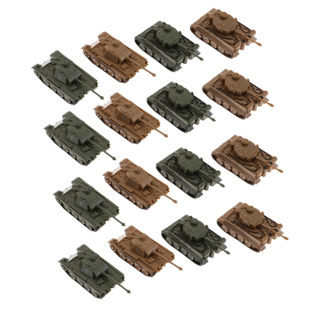 

1/144 Kids Toy German Panzerkampfwagen VI Ausf. E Tiger I+V Panther Model Kits 4D 16x for Collection