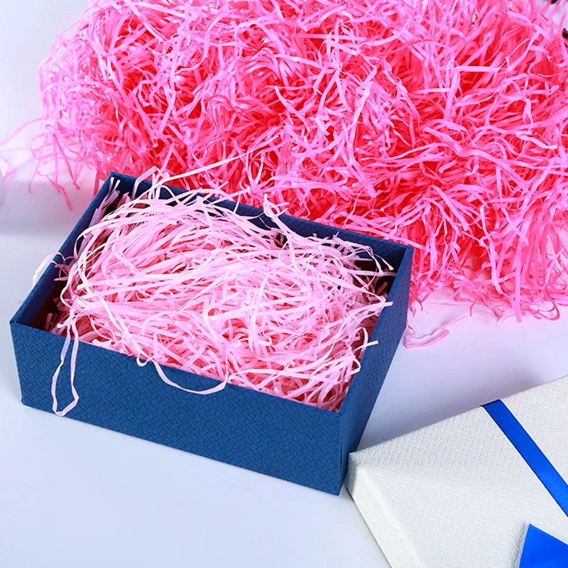Красочная измельченная бумажная рафия наполнитель подарочной коробки для