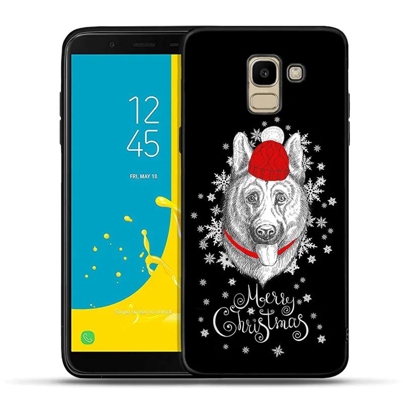 H1473 Санта Клаус силиконовый чехол для телефона для samsung Galaxy J3 J5 J7 J2 Pro J4 J6 плюс J8 Etui Рождественский подарок - Цвет: H1473