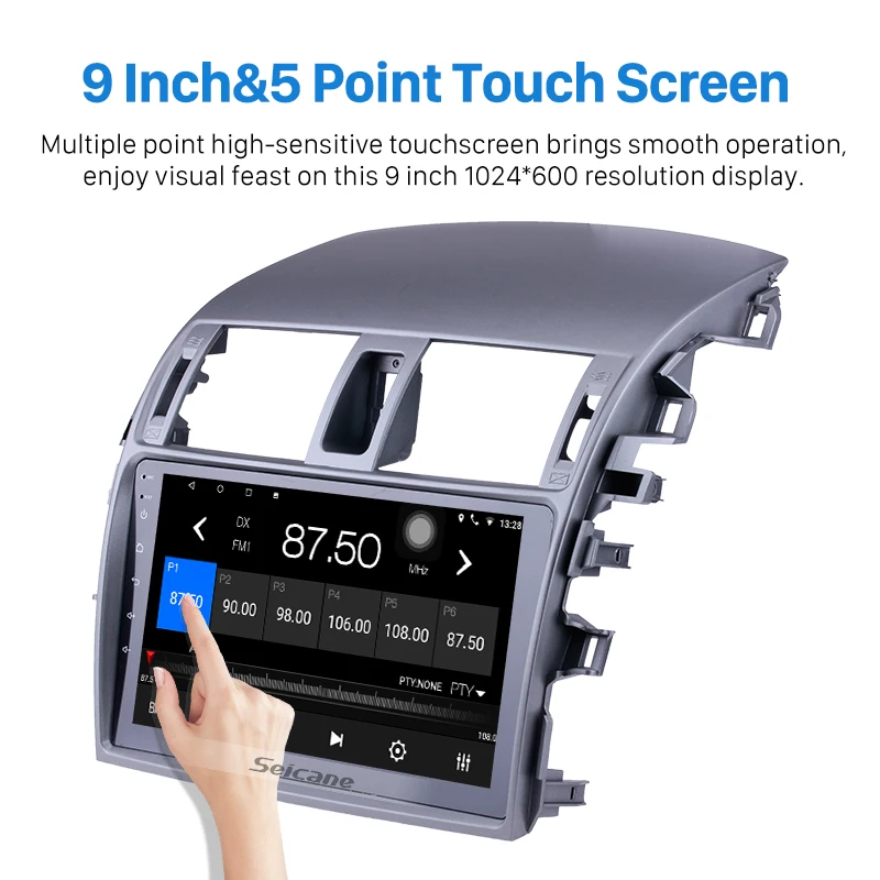 Seicane 2 DIN 9 дюймов Android 10 0 автомобильное радио Bluetooth GPS-навигация для 2007 2008 2009 2010 Toyota
