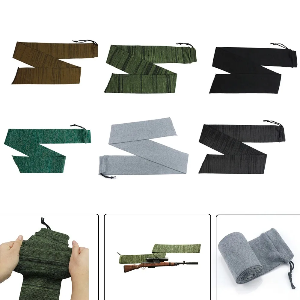 

Airsoft Rifle Holster Silicone Treated Sock 54 Inch Moisture-Proof Storage Bag Black/grey/green/brown Hunting Accessories