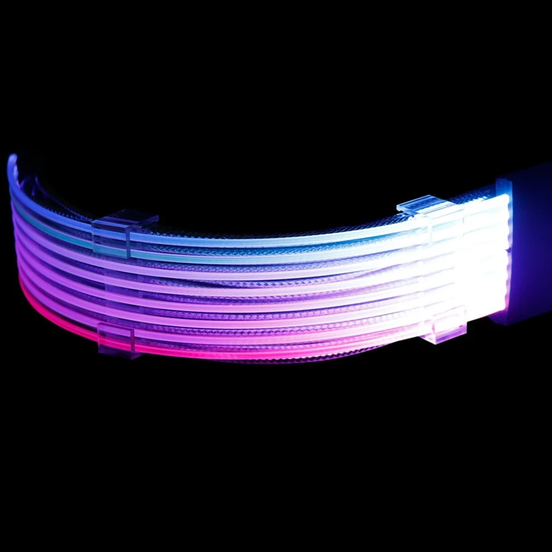

RGB Luminous Cable 8P (ie Card or CPU) Extension Cable Row Type Synchronous Neon Color Cable