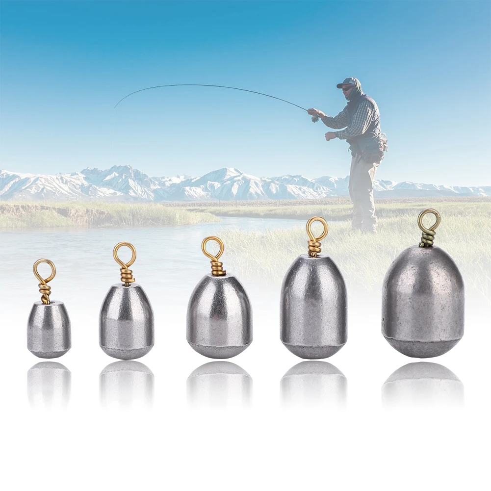 

20pcs Outdoor Fishing Sinkers 4g 7g 10g 14g 20g Fishing Sinkers Weight Set Fishing Baits Sinker Fishing Tool Accessories