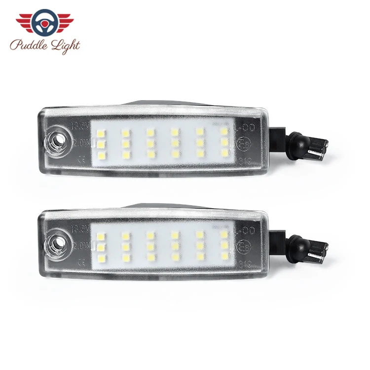 White 2 шт. светодиодный номерной знак для Toyota Highlander Kluger Land Cruiser RAV4 Harrier Hiace Vanguard автомобильный Стайлинг без ошибок - Испускаемый цвет: White