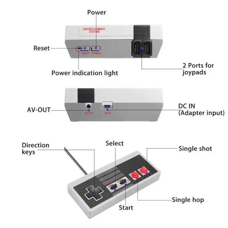 Мини ТВ игровая консоль ручной ретро игровой плеер семейный видеоигра двойной